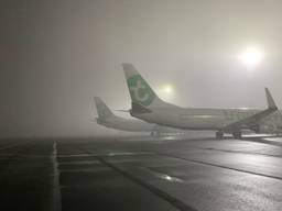 Mist op Eindhoven Airport (archieffoto: Brian Versteegh).