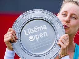 De Amerikaanse Alison Riske de laatste winnares in 2019 van het grastoernooi van Rosmalen (foto: ANP).