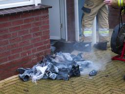 Brand in meterkast vol schoenen