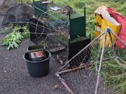 De vangmiddelen die werden gevonden (foto: SSiB) 