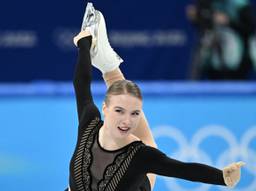 Lindsay tijdens de Olympische Winterspelen. (Foto: ANP)