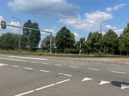 De N279 is voorlopig dicht (foto: Hans Janssen).