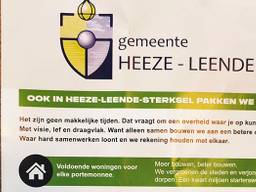 De bewuste folder (Foto: Groenlinks Heeze-Leende / Twitter).