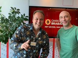 Frans Bauer met radiopresentator Hubert Mol. 
