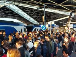 Drukte op station Tilburg (foto: Corrado Francke).