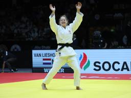 Joanne van Lieshout won goud tijdens het WK in Abu Dhabi (foto: ANP 2024/Ali Haider).