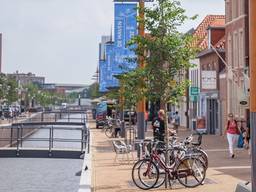 Banieren aan de Zuidhaven (foto: gemeente Moerdijk/Marcel Otterspeer).