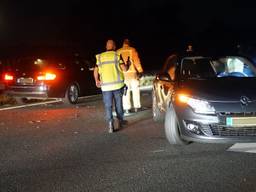 Puinhoop op A2 bij Maarheeze na ongelukken