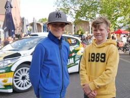 Jens Helsloot en en Guus Berkers bij de ELE Rally 2013.