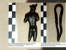 Bronzen beeldje van de god Mercurius gevonden (2013) in Drongelen