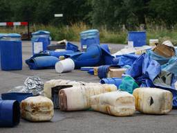 Een drugsdumping in Nieuw-Vossemeer, juli 2021 (Foto: Jeroen Stuve / SQ Vision)