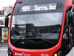 'Sorry, bus rijdt niet' (foto: Corrado Francke).