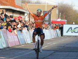 Inge van der Heijden na de EK-winst (foto: Orangepictures).