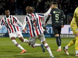 Jesse Bosch of Willem II viert de 1-3