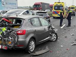 Een beeld van de ravage (foto: Rijkswaterstaat).