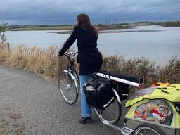 Gijsje van Bakel onderweg naar de klimaattop in Glasgow (foto: Gijsje van Bakel).