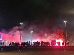 Supporters van Willem II vieren feest