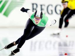 Ireen Wust in actie op de 1000m dames in Thialf.  Foto: ANP/Vincent Jannink