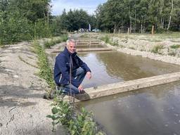 Marco bij de vissentrap (foto: Raymond Merkx).