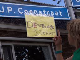 Kinderen veranderen 'foute' straatnaam.