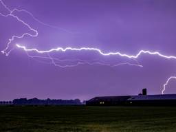 Onweer in Boekel (archieffoto: Stef Tielemans).