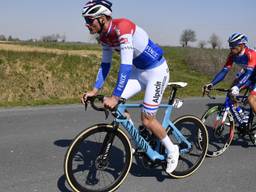 Mathieu van der Poel in Milaan-Sanremo (foto: ANP)