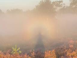 Frans Kapteijns werd gevangen in een regenboog-halo (privéfoto)