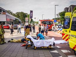 De vrouw liep een zware hoofdwond op (foto: Sem van Rijssel/ SQ Vision). 