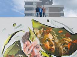 Flemming heeft in ‘zijn’ Den Bosch een muurschildering en zo ziet ‘ie eruit