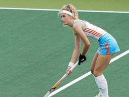 Yibbi Jansen in het Nederlands team (foto: Andre Weening/Orange Pictures)