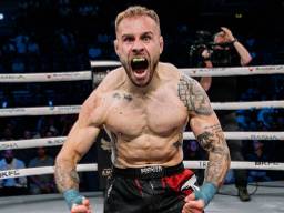 Jelle Zeegers won zijn eerste wedstrijd (foto: BKFC).