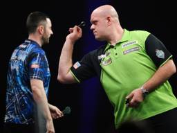 Michael van Gerwen moest zijn meerdere erkennen in Luke Humphries (foto: PDC).