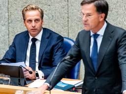 Hugo de Jonge en Mark Rutte (foto: ANP).