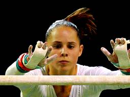 Loes Linders in actie op het WK van 2005 in Melbourne