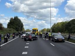 De situatie op de A27 (foto: Rijkswaterstaat).