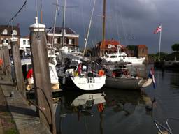 De jachthaven in Willemstad.