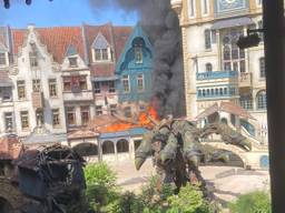 Brand in openluchttheater Raveleijn in de Efteling