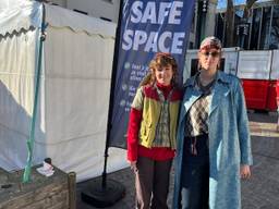 De safe space bij de EHBO-tent in Tilburg (Foto: Jan Waalen / Omroep Brabant)