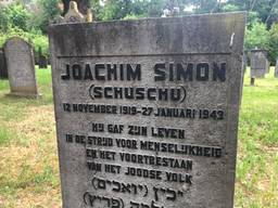 Het graf van Joachim Simon op de Vrachelse Heide. (foto: Raoul Cartens)