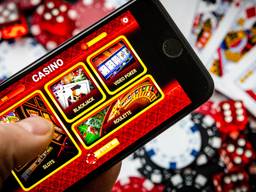 Een telefoon met een online casino.