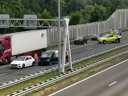 Een beeld van de situatie op de A2 (foto: Rijkswaterstaat).