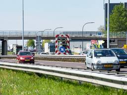 Werkzaamheden op de snelweg (archieffoto: Kevin Cordewener)