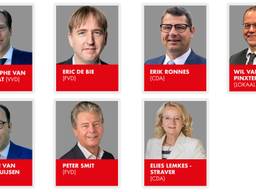De nieuwe gedeputeerden van de provincie (foto: Provincie Noord-Brabant) 