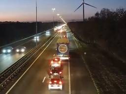 De linkerrijstrook bij Moergestel is dicht (foto: Rijkswaterstaat).