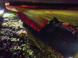 Auto belandt in een sloot: bestuurder met spoed naar ziekenhuis