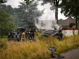 Er kwam nog een tijd rook uit de auto's (foto: SQ Vision).