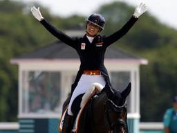 Van Liere tijdens de Olympische Spelen in Parijs (foto: ANP).