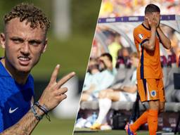 Noa Lang (links) wel, Joey Veerman niet in voorlopige selectie Oranje (foto's: ANP).