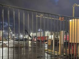 De brandweer doet onderzoek in de haven van Moerdijk (foto: Lola Zopfi). 