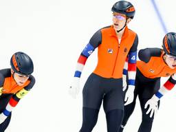 De Nederlandse schaatsers presteerden teleurstellend maar zijn wel door (foto: ANP).